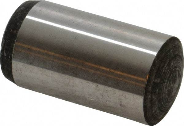 Value Collection - 25mm Diam x 50mm Pin Length Alloy Steel Standard Dowel Pin - C 58-62 Hardness, 232,000 Lb Breaking Strength, 1 Rounded End - Best Tool & Supply