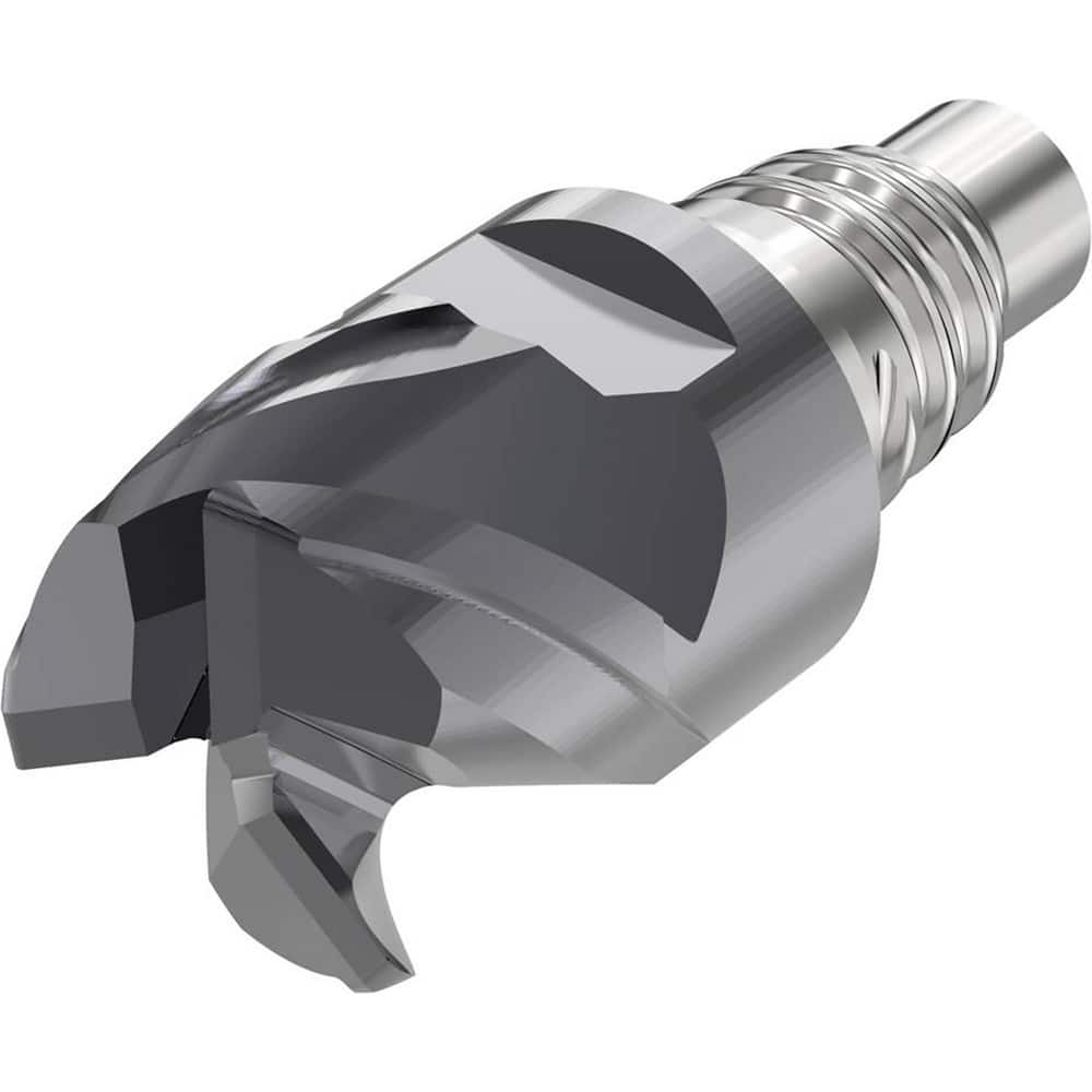 Corner Radius & Corner Chamfer End Mill Heads; Mill Diameter (mm): 10.00; Mill Diameter (Decimal Inch): 0.3937; Length of Cut (mm): 5.5000; Connection Type: E10; Overall Length (mm): 23.5000; Centercutting: Yes; Corner Radius (mm): 0.50; Minimum Helix Ang