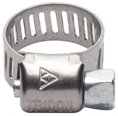 IDEAL TRIDON - SAE Size 188, 2-1/16 to 12-1/4" Diam, Stainless Steel Worm Drive Clamp - 1/2" Wide, Material Grade 201/305, Series 620 - Best Tool & Supply