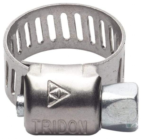 IDEAL TRIDON - SAE Size 332, 19-1/8 to 21-1/4" Diam, Stainless Steel Worm Drive Clamp - 1/2" Wide, Material Grade 201/305, Series 620 - Best Tool & Supply