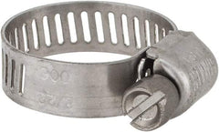 IDEAL TRIDON - SAE Size 6, 5/16 to 7/8" Diam, Stainless Steel Miniature Worm Drive Clamp - 5/16" Wide, Material Grade 301, Series 350 - Best Tool & Supply