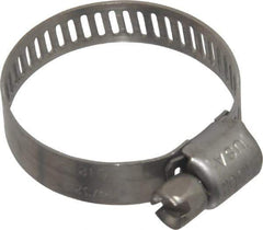 IDEAL TRIDON - SAE Size 12, 9/16 to 1-1/4" Diam, Stainless Steel Miniature Worm Drive Clamp - 5/16" Wide, Material Grade 301, Series 350 - Best Tool & Supply