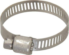 IDEAL TRIDON - SAE Size 16, 11/16 to 1-1/2" Diam, Stainless Steel Miniature Worm Drive Clamp - 5/16" Wide, Material Grade 301, Series 350 - Best Tool & Supply