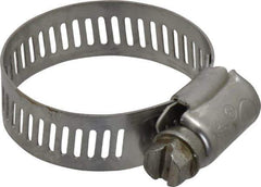 IDEAL TRIDON - SAE Size 16, 11/16 to 1-1/2" Diam, Stainless Steel Worm Drive Clamp - 1/2" Wide, Material Grade 201/305, Series 620 - Best Tool & Supply