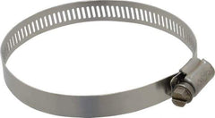 IDEAL TRIDON - SAE Size 48, 2-9/16 to 3-1/2" Diam, Stainless Steel Worm Drive Clamp - 1/2" Wide, Material Grade 201/305, Series 620 - Best Tool & Supply
