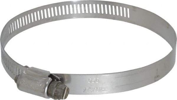 IDEAL TRIDON - SAE Size 56, 3-1/16 to 4" Diam, Stainless Steel Worm Drive Clamp - 1/2" Wide, Material Grade 201/305, Series 620 - Best Tool & Supply