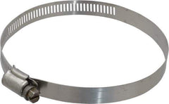 IDEAL TRIDON - SAE Size 64, 2-1/2 to 4-1/2" Diam, Stainless Steel Worm Drive Clamp - 1/2" Wide, Material Grade 201/305, Series 620 - Best Tool & Supply