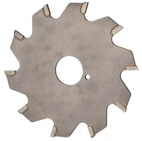 Onsrud - 3" Diam x 0.095" Blade Thickness x 5/8" Arbor Hole Diam, 10 Tooth Slitting and Slotting Saw - Arbor Connection, Right Hand, Uncoated, Carbide-Tipped, 0° Rake - Best Tool & Supply