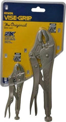 Irwin - 2 Piece Locking Plier Set - Comes in Display Card - Best Tool & Supply