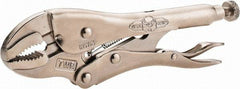 Irwin - 7" OAL Curved Jaw Locking Pliers - 1-5/8" Jaw Opening, Standard Handle - Best Tool & Supply