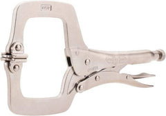 Irwin - 11" OAL C-Clamp Locking Pliers - 2-5/8" Jaw Depth, 3-3/8" Jaw Opening - Best Tool & Supply