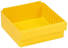 Quantum Storage - 28 Lb. Load Capacity, 11-5/8" Deep, Yellow High-Impact Polystyrene Drawer Bin - 4-5/8" High x 11-1/8" Wide x 11-5/8" Long - Best Tool & Supply