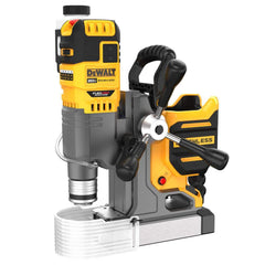 Cordless Drill Press: 2″ Chuck, 810 RPM Reversible, Includes 20V MAX Brushless 2 in. Magnetic Drill Press, (2) DCB609G FLEXVOLT(R) Oil Resistant 9.0AH batteries, DCB118 Charger, 1/2 in. Keyed Chuck Attachment, Chuck Key, Fluid Reservoir with Tube, Chip Gu