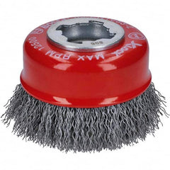 Bosch - 3" Diam 0.012" X-LOCK Carbon Steel Fill Cup Brush - Best Tool & Supply