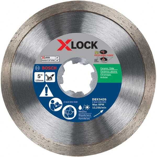 Bosch - Wet & Dry-Cut Saw Blades Blade Diameter (Inch): 5 Blade Material: Diamond-Tipped - Best Tool & Supply