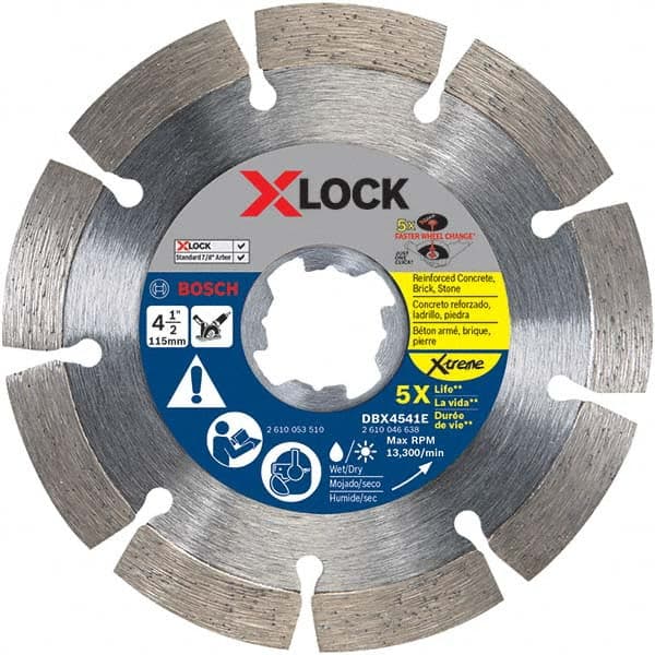 Bosch - Wet & Dry-Cut Saw Blades Blade Diameter (Inch): 4-1/2 Blade Material: Diamond-Tipped - Best Tool & Supply