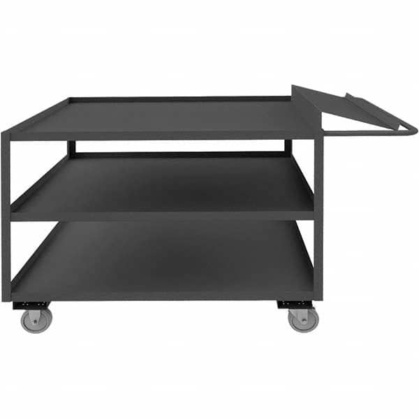 Durham - 1,200 Lb Capacity, 36-1/4" Wide x 63-1/4" Long x 40-11/16" High Order Picking Cart - Best Tool & Supply