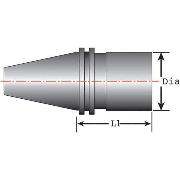 Techniks - Tool Holder Blanks Shank Type: Taper Shank Taper Size: CAT50 - Exact Industrial Supply