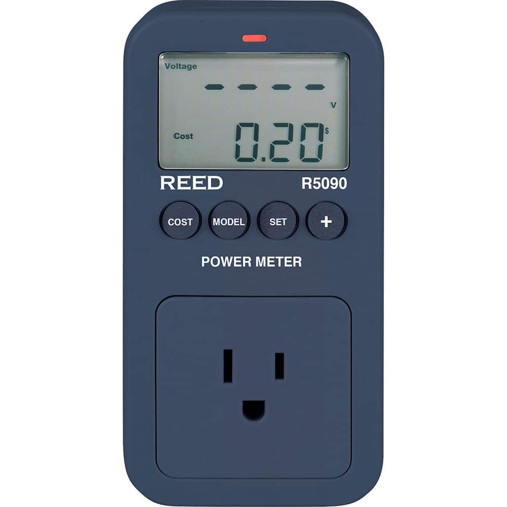 REED Instruments - Power Meters; Number of Phases: 1 ; Maximum Current Capability (A): 15 ; Minimum Current Capability (A): 0 ; Current Accuracy ? (%): 1 ; Current Channels: 1 ; Maximum Voltage: 150 VAC - Exact Industrial Supply