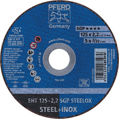 PFERD - Cutoff Wheels; Tool Compatibility: Angle Grinder ; Wheel Diameter (Inch): 5 ; Wheel Thickness (Inch): 3/32 ; Abrasive Material: Aluminum Oxide ; Maximum RPM: 12200.000 ; Grit: 46 - Exact Industrial Supply