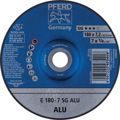 PFERD - Depressed-Center Wheels; Hole Size (Inch): 7/8 ; Connector Type: Arbor ; Wheel Type Number: Type 27 ; Abrasive Material: Aluminum Oxide/Silicon Carbide ; Maximum RPM: 8500.000 ; Bond Type: Resinoid - Exact Industrial Supply