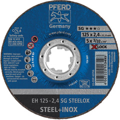 PFERD - Depressed-Center Wheels; Hole Size (Inch): 3/32 ; Connector Type: Arbor ; Wheel Type Number: Type 27 ; Abrasive Material: Aluminum Oxide ; Maximum RPM: 12200.000 ; Grit: 46 - Exact Industrial Supply