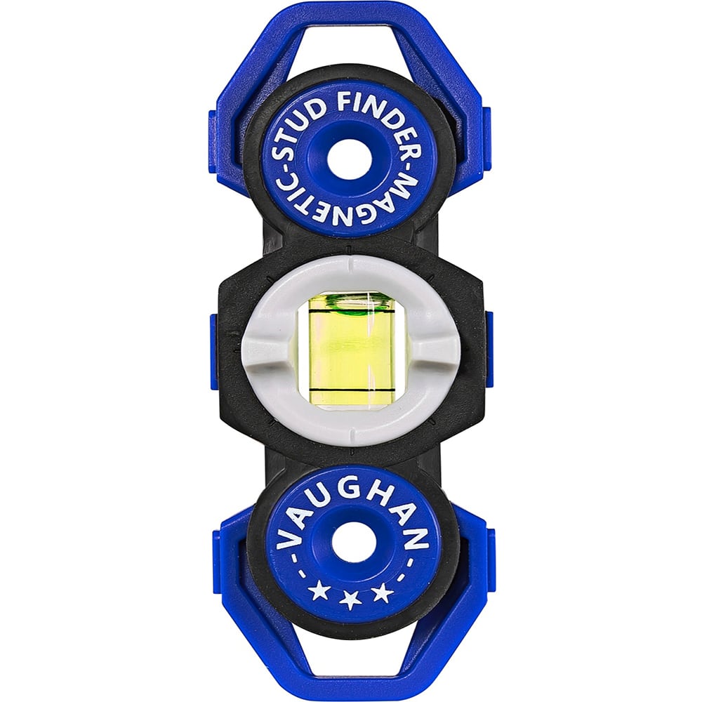 Vaughan - Stud Locators; Type: Magnetic Stud Finder ; Scan Depth (Inch): 1/2 ; Applications: Pocket Sized Magnetic Stud Finder and Level - Exact Industrial Supply