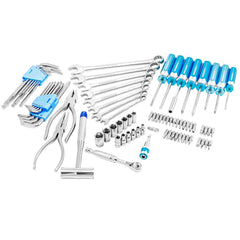 Powerbuilt - Combination Hand Tool Sets; Tool Type: Marine ; Number of Pieces: 83.000 ; Torx Size: T10, T15, T20, T25, T27, T30, T40, T45, T50 ; Kit Style: Mechanic's ; Hex Size (mm): 3, 4, 5, 6 ; Contents: (9) Long Arm Tamper-Proof Torx Key Wrench Set T - Exact Industrial Supply