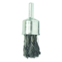 1/2″ Diameter - Knot Type Steel Wire End Brush - Best Tool & Supply