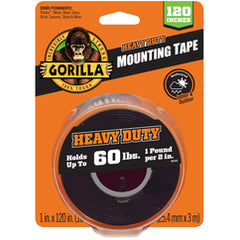 Gorilla Black Heavy Duty Mounting Tape XL 120″ - Best Tool & Supply