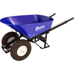 Wheelbarrows; Volume Capacity: 6.0; Load Capacity: 250; Wheel Type: Flat-Free Wheel; Wheel Material: Rubber; Tray Material: Steel; Handle Material: Steel; Capacity (Lb.): 6.0