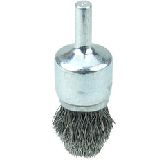 3/4″ Controlled Flare Crimped Wire End Brush, .0104″ Steel Fill - Best Tool & Supply