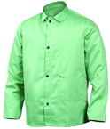 2X-Large - Green Flame Retardant 9 oz Cotton Jackets -- Jackets are 30" long - Best Tool & Supply