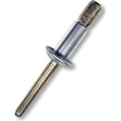 Blind Rivets; Head Type: Countersunk; Head Diameter: 0.2200 in; Size Code: 43-45; Minimum Grip: 0.125 in; Rivet Material: Aluminum; Mandrel Material: Steel; Maximum Grip: 0.315 in; Minimum Grip (Decimal Inch): 0.1250; Minimum Hole Diameter: 0.129 in; Maxi