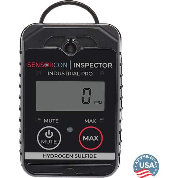 Single Gas Detector: Hydrogen Sulfide, 0 to 400 ppm, Light, LED -20 to 50 ° C Working Temp