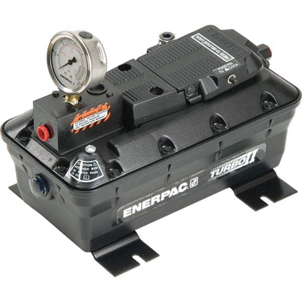 Enerpac - Power Hydraulic Pumps & Jacks Type: Air-Hydraulic Oil Capacity: 120 cu. in. - Best Tool & Supply