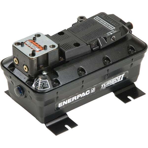 Enerpac - Power Hydraulic Pumps & Jacks Type: Air-Hydraulic Oil Capacity: 127 cu. In. - Best Tool & Supply