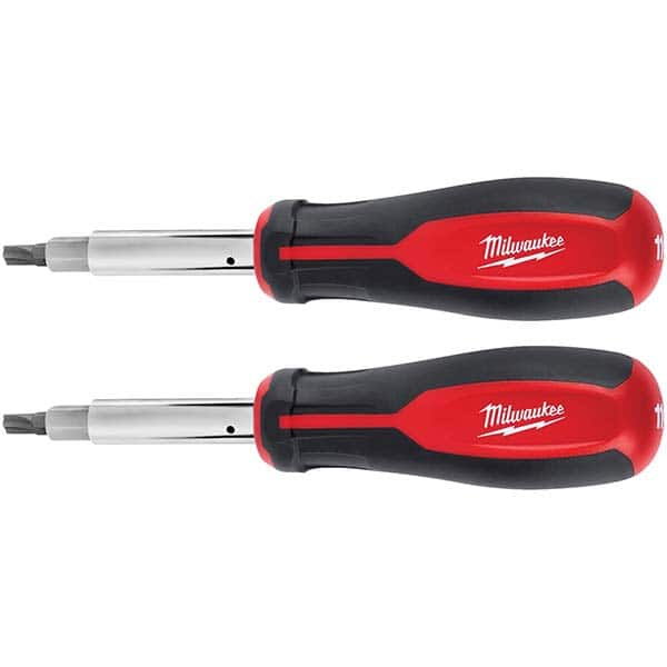 Milwaukee Tool - Bit Screwdrivers Type: 11-in-1 Screwdriver Tip Type: Nut Driver; Philips; Slotted - Best Tool & Supply