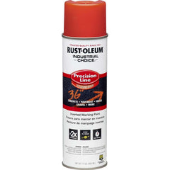 17 fl oz Red Marking Paint 600' to 700' Coverage at 1″ Wide, Solvent-Based Formula