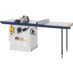 Palmgren - Table & Tile Saws; Type: Left Tilt Cabinet Saw ; Blade Diameter (Inch): 10 ; Rip Capacity (Inch): 10 ; Maximum Depth of Cut @ 90 Deg (Inch): 3 ; Maximum Depth of Cut @ 45 Deg (Inch): 2.125 ; Speed (RPM): 4000 - Exact Industrial Supply