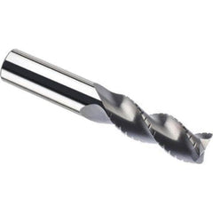 SGS - 25mm, 1.693" LOC, 0.984" Shank Diam, 4.252" OAL, 3 Flute, Solid Carbide Square End Mill - Best Tool & Supply