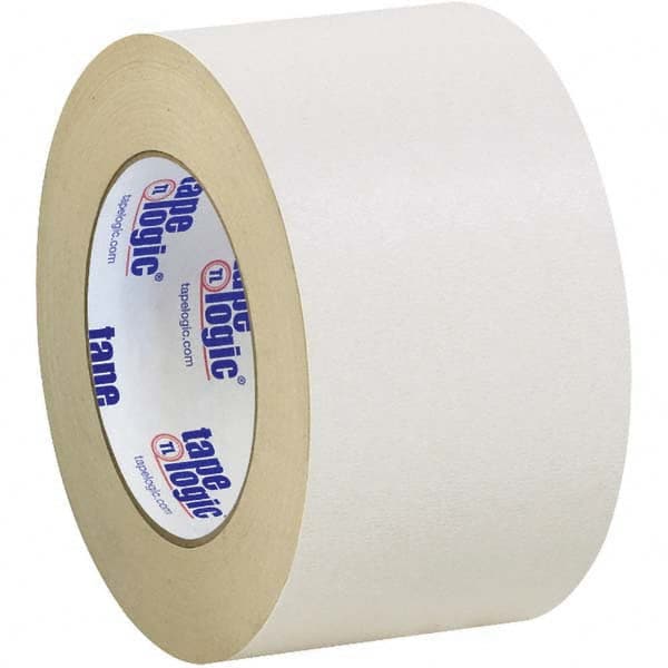 Tape Logic - Pack of (3), 36 Yd Rolls 3" Tan Crepe Paper Masking Tape - Best Tool & Supply