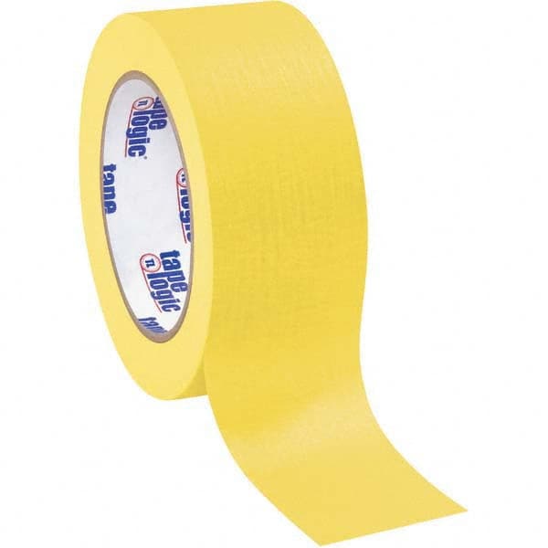 Tape Logic - Pack of (12), 60 Yd Rolls 2" Yellow Crepe Paper Masking Tape - Best Tool & Supply