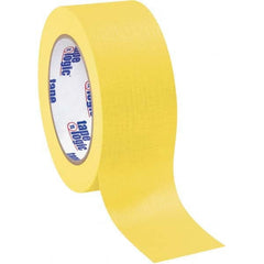 Tape Logic - Pack of (12), 60 Yd Rolls 2" Yellow Crepe Paper Masking Tape - Best Tool & Supply