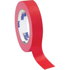 Tape Logic - Pack of (12), 1" x 60 Yd Rolls, Red Crepe Paper Masking Tape - Best Tool & Supply