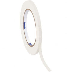 Tape Logic - Pack of (12), 60 Yd Rolls 1/2" White Crepe Paper Masking Tape - Best Tool & Supply