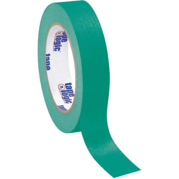 Tape Logic - Pack of (12), 60 Yd Rolls 1" Dark Green Crepe Paper Masking Tape - Best Tool & Supply