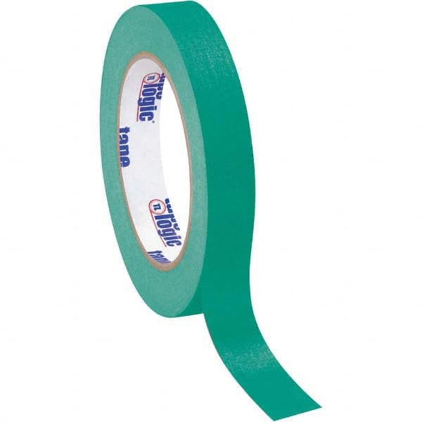 Tape Logic - Pack of (12), 60 Yd Rolls 3/4" Dark Green Crepe Paper Masking Tape - Best Tool & Supply