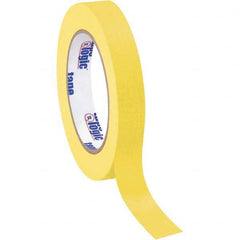 Tape Logic - Pack of (12), 60 Yd Rolls 3/4" Yellow Crepe Paper Masking Tape - Best Tool & Supply