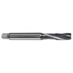 M10x1.25 4HX 3-Flute Cobalt Semi-Bottoming 15 degree Spiral Flute Tap-TiCN - Best Tool & Supply